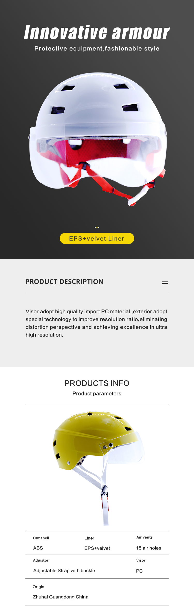 スケートヘルメット GY-SH118V