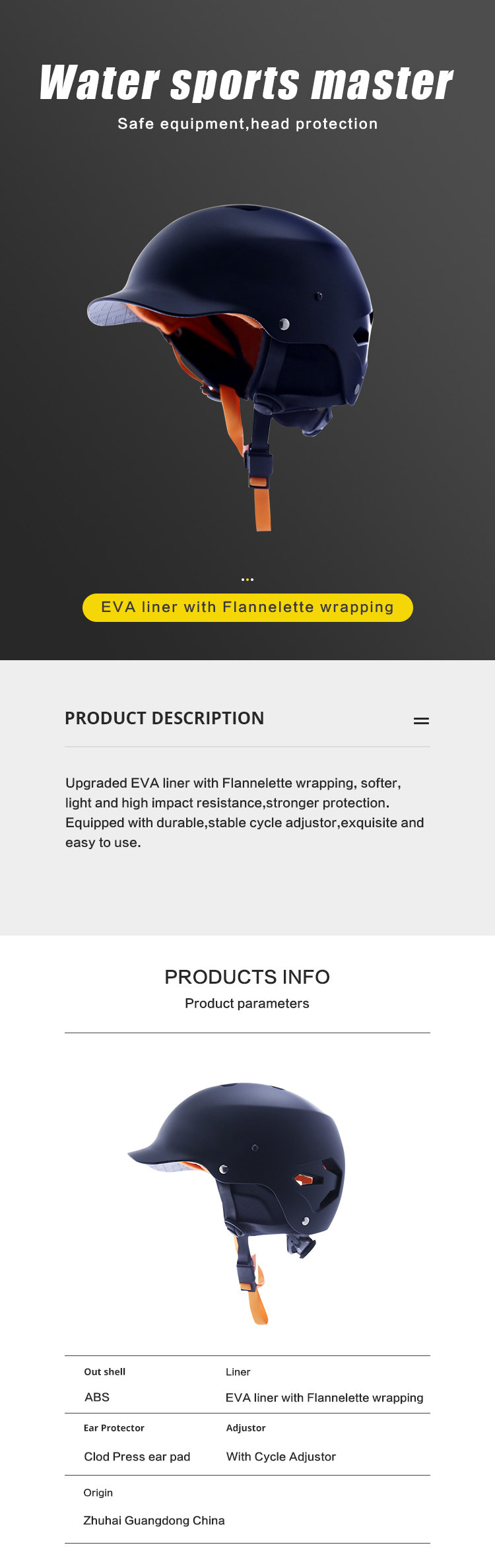 ウォーター スポーツ ヘルメット GY-WH128S