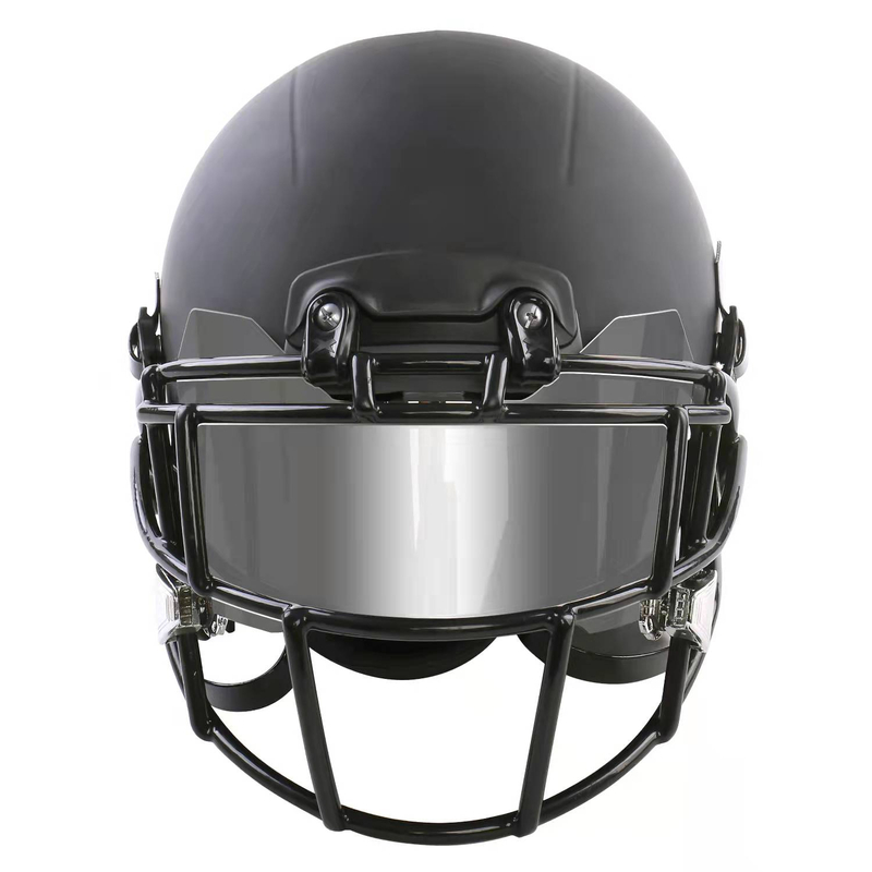 大きな頭用のシルバー クローム プレート アメリカン フットボール バイザー