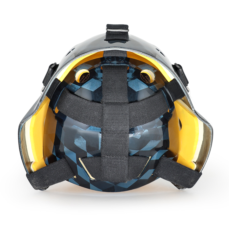 スチールフル保護アイスホッケーのゴールキーパーヘルメット