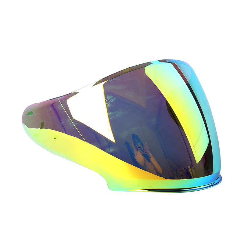 緑の霧のオートバイヘルメットバイザー